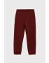 Gap Pantaloni copii culoarea bordo material neted - Pled.ro