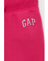 Gap pantaloni copii culoarea roz cu imprimeu - Pled.ro