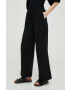 Gap pantaloni de bumbac culoarea negru lat high waist - Pled.ro