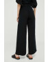 Gap pantaloni de bumbac culoarea negru lat high waist - Pled.ro