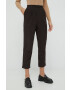 Gap pantaloni de catifea cord femei culoarea negru mulata high waist - Pled.ro