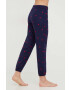 Gap pantaloni de pijama Mickey Mouse femei culoarea albastru marin - Pled.ro