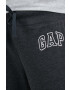 Gap pantaloni de trening culoarea gri cu imprimeu - Pled.ro