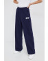 Gap pantaloni de trening femei culoarea albastru marin neted - Pled.ro