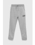 Gap pantaloni de trening pentru copii culoarea gri neted - Pled.ro