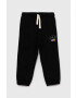 Gap pantaloni de trening pentru copii culoarea negru cu imprimeu - Pled.ro