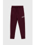 Gap pantaloni de trening pentru copii culoarea bordo melanj - Pled.ro