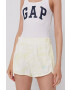 Gap pantaloni scurti femei culoarea bej neted medium waist - Pled.ro