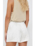 Gap pantaloni scurti din bumbac femei culoarea bej modelator high waist - Pled.ro