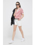 Gap pantaloni scurti jeans femei culoarea bej neted high waist - Pled.ro