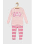 Gap pijamale de bumbac pentru copii culoarea roz modelator - Pled.ro