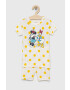 Gap pijamale de bumbac pentru copii x Disney culoarea galben modelator - Pled.ro