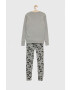 Gap pijamale de bumbac pentru copii X Disney culoarea gri modelator - Pled.ro