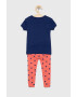 Gap pijamale de bumbac pentru copii x Disney culoarea albastru marin modelator - Pled.ro