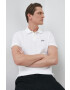 Gap polo de bumbac culoarea alb neted - Pled.ro