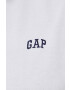 Gap polo de bumbac culoarea alb neted - Pled.ro