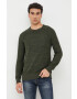 Gap pulover de bumbac barbati culoarea verde light - Pled.ro