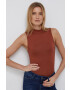 Gap Top culoarea maro cu guler - Pled.ro