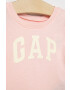 Gap tricou de bumbac pentru copii culoarea roz - Pled.ro