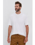 Gap Tricou din bumbac culoarea alb material neted - Pled.ro