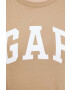 Gap tricou din bumbac 2-pack culoarea bej - Pled.ro