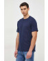 Gap tricou din bumbac culoarea albastru marin neted - Pled.ro