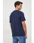 Gap tricou din bumbac culoarea albastru marin neted - Pled.ro