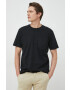 Gap tricou din bumbac culoarea negru neted - Pled.ro