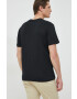 Gap tricou din bumbac culoarea negru neted - Pled.ro