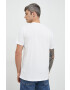 Gap tricou din bumbac culoarea alb neted - Pled.ro