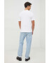 Gap tricou din bumbac culoarea alb neted - Pled.ro