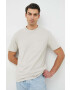 Gap tricou din bumbac culoarea bej neted - Pled.ro