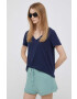 Gap tricou din bumbac culoarea albastru marin - Pled.ro