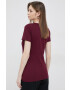 Gap tricou din bumbac culoarea bordo - Pled.ro