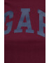 Gap tricou din bumbac culoarea bordo - Pled.ro