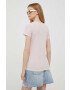 Gap tricou din bumbac culoarea roz cu spate descoperit - Pled.ro