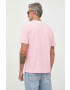 Gap tricou din bumbac culoarea roz neted - Pled.ro