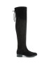 Geox ghete de piele Felicity femei culoarea negru cu toc plat - Pled.ro