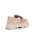 Geox mocasini din piele intoarsa D VILDE femei culoarea bej cu toc plat D26UAN 00022 C8156 - Pled.ro