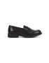 Geox mocasini din piele Agata femei culoarea negru cu toc plat - Pled.ro