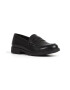 Geox mocasini din piele Agata femei culoarea negru cu toc plat - Pled.ro