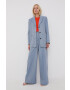 Gestuz blazer din amestec de in oversize neted - Pled.ro