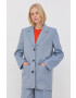 Gestuz blazer din amestec de in oversize neted - Pled.ro