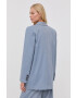 Gestuz blazer din amestec de in oversize neted - Pled.ro