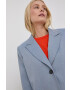 Gestuz blazer din amestec de in oversize neted - Pled.ro