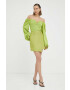 Gestuz bluza femei culoarea verde neted - Pled.ro