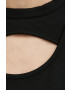 Gestuz longsleeve Anka femei culoarea negru cu turtleneck - Pled.ro