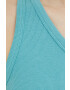 Gestuz top femei culoarea turcoaz cold shoulder - Pled.ro