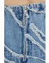 Gestuz top din denim Larisa - Pled.ro