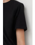 Gestuz tricou din bumbac culoarea negru - Pled.ro